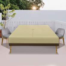 HYYKJ-US Rectangular Oval Patio Table And Chair Cover 275x210x60cm Outdoor Table Protectioncover Waterproof 190T Polyester Fabric Outdoor Furniture Set-Cover - Default - View 4