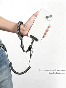 European Anti-Loss Phone Lanyard, Includes Washer, Anti-Theft Spring Rope, Anti-Theft Wrist Strap, High-End European Anti-Theft Adjustable Phone Rope, New Outdoor Anti-Loss, Travel Essential, Suitable For Outdoor, Students, Boys, Girls - Multicolor - View 14