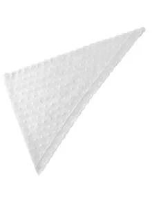 1pc Solid Color Floral Lace Mesh Embroidered Shawl Headscarf Triangle Scarf - S55884-white - View 4