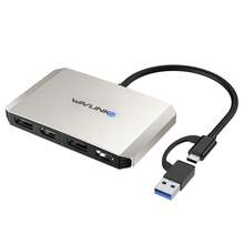 Adaptor USB 3.0 ke Dual Display 4K, Hub DisplayLink dengan 2x DP & 2x HDMI, Dukungan 5K, Untuk Laptop/Desktop, Windows/Ubuntu - View 8