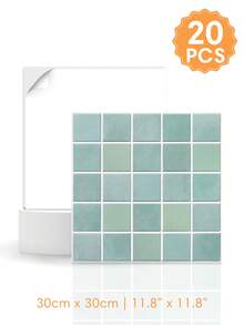 1/10/20pcs 3D Small Square Mosaic Self-Adhesive Wall Tile Stickers, 25-Grid Tile Decals, Self-Adhesive Wall Stickers For Kitchen And Bathroom - Wall Stickers - View 16