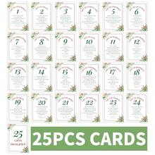 25pcs Christmas Scripture Advent Calendar Cards, Christian Christmas Countdown Bible Verse Cards, 25 Days Of Christmas Advent Scripture Cards - Holiday Gifts For Friends And Family - A - View 8