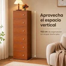 Drawer Storage Cabinet - Brown - View 6