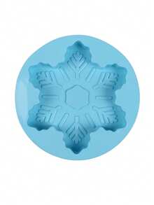 1pc Large Round 3D Snowflake Cake Silicone Mold Suitable For Making Muffins Bread Egg Baking Tray Chocolate Dessert Baking Mold - Multicolor - View 16