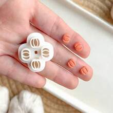 Mini Cute Autumn Pumpkin Shaped Polymer Clay Cutter Mold, Suitable For Handmade Hanging Decorations, Fridge Magnets, Earrings, Scrapbooking - White - View 1