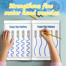 Pencil Control Tracing Notebook, Learning Patterns Lines And Shapes, Pre-Writing Handwriting Practice, Fine Motor Skills Activity Pages, Suitable For Early Learning Exercises At Home And In Classroom - Pencil Control Tracing - View 6