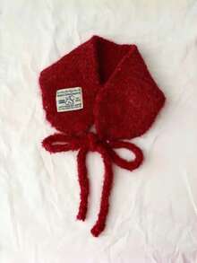 1pc Knitted Knitted Ear Muffs For Women, Winter Korean Style New Thickened Warm Ear Covers Hat - Multicolor - View 5