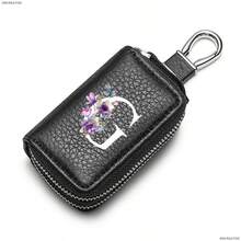 White Flowerdouble-Layerkeybagwithincreased Capacity,Men's PUconvenientkeystorage Bag,Keychain,Suitableforkeystorageandorganization,An Interestinggift - Multicolor - View 15