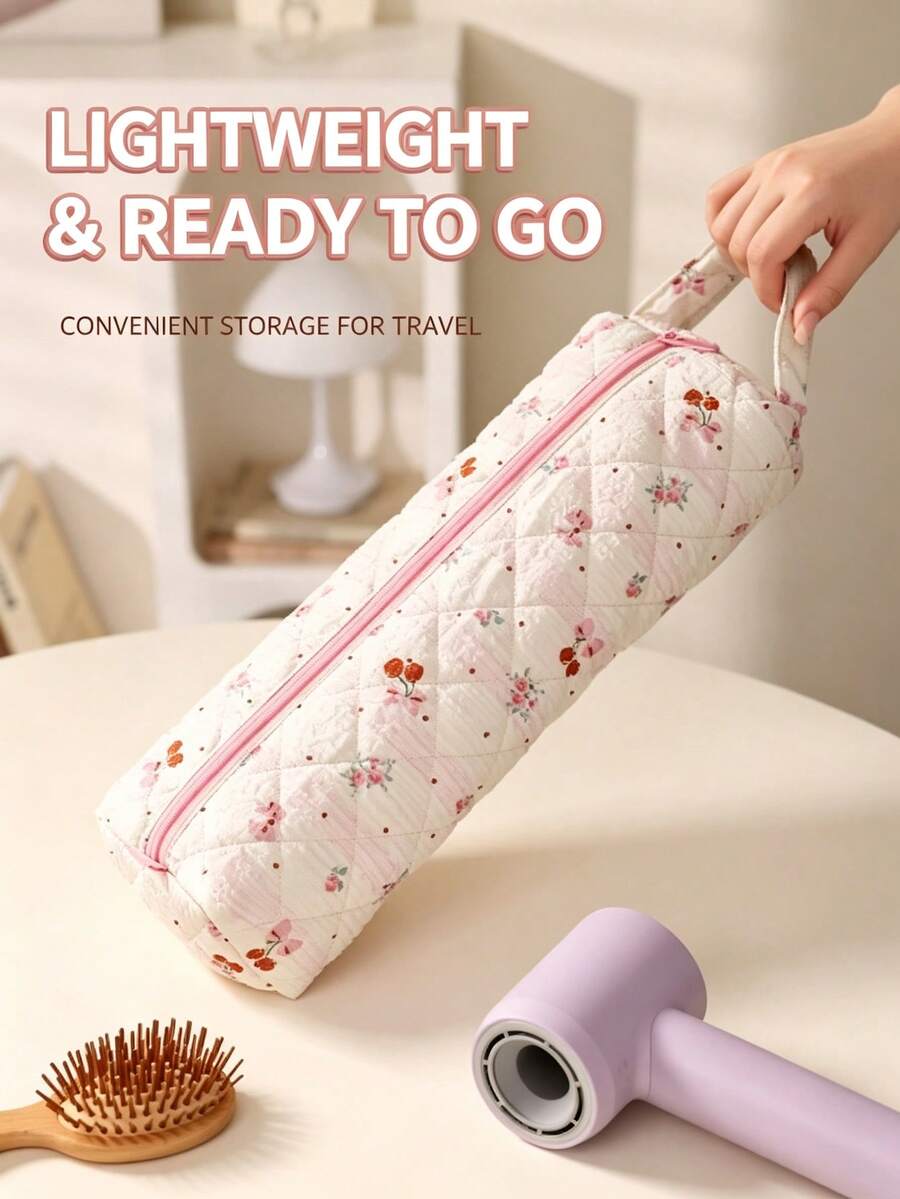 2pcs New Hair Dryer Storage Bag - Travel Essential, Portable & Lightweight, Stylish & Elegant, Suitable For Home And Outdoor, Ideal Gift For Girls - Multicolor - View 1