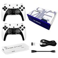 M15 Retro Gaming Joystick, 4K Output, Wireless Controller, Plug And Play, Built-In 20,000+ Games, Supports PS1, NES, GBA And Arcade Games, Arcade Game Console - White - View 10