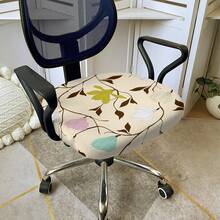 1pc Office Chair Cover And Stretchable Fabric, Universal Office Desk Chair Cover, Swivel Chair Cover, Sofa Cover - Multicolor - View 13