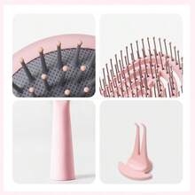 MINISO Upgraded Mini Vertical Air Cushion Comb Blue,Portable Anti‑Static Detangler Comb,Travel Pocket Hair Brush For Outdoor Use (1 PC) - Air Cushion Comb - View 5