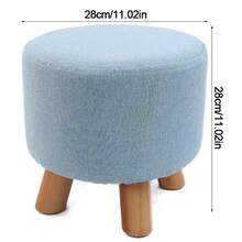 Small Wooden Footstool Footrest Pouffe Foot Stool Padded Ottoman Seat Bench B - UK-l277604 - View 6