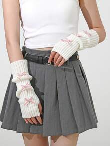 10pcs Star Fingerless Gloves, Y2K Style Arm Warmers, Knitted Subculture Design, Suitable For Autumn/Winter Summer - Multicolor - View 22