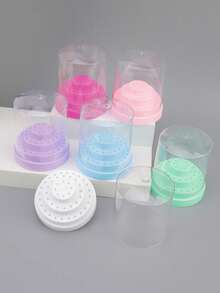 1PC 48Holes Various Styles Acrylic Nail Drill Bits Empty Storage Box Stand Cutter Manicure Milling Container Nail Accessories Tool - Multicolor - View 3