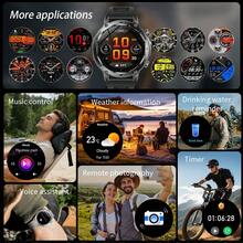 GAWSUG 1400mAh Battery Military Smart Watch Men Bluetooth Call Flashlight IP68 Waterproof Tactical Rugged Watch Gift For Android IOS - View 11