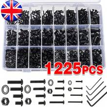 1225pcs Stainless Steel Hex Screws And Socket Bolts Nuts Set Assorted M2 M3/M4/M5 - UK-h423801 - View 1