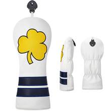 1pc Embroidered Yellow Clover Golf Club Head Cover, Pu Club Protector For Driver Fairway Wood Hybrid, Sports Golf Accessory - Multicolor - View 9