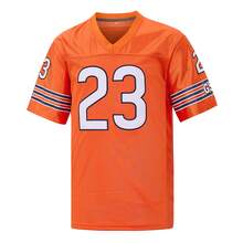 Men's #23 Hall Of Fame Devin Hester Bears Embroidered Football Jersey, 2006 Orange Vintage Commemorative Football Uniform, Fan Gift - Orange - View 2