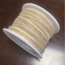 Natural Vintage Jute Rope Gift Wrapping Ribbon Bow Handmade Burlap Rope Coarse Linen Cloth Party Wedding Decoration Supplies, Christmas Valentine's Day - Multicolor - View 10