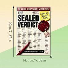 1pc, Suspect Clue Detective Game Workbook, Suitable For Individual Or Group Use Detective Game Workbook - Rectangle - View 9
