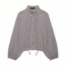 Mellowy Autumn New Women's European And American Style Fashion Minimalist Versatile Slimming Loose Plaid Jacket - Brown - View 1