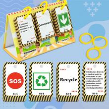 Fun World Sightseeing Cognition Calendar Cards, Picture-Text Matching English Word Learning, Detachable Ring Design, Early Childhood Geography Enlightenment Educational Toy, Home Desktop Early Education Interactive, Birthday Party Christmas New Year Holiday Gift - Multicolor - View 13