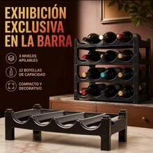 New PP Material Stacked Wine Rack Wine Rack European Style Red Wine Rack Fashionable Creative Wine Rack Display Piece - Redwood - View 5