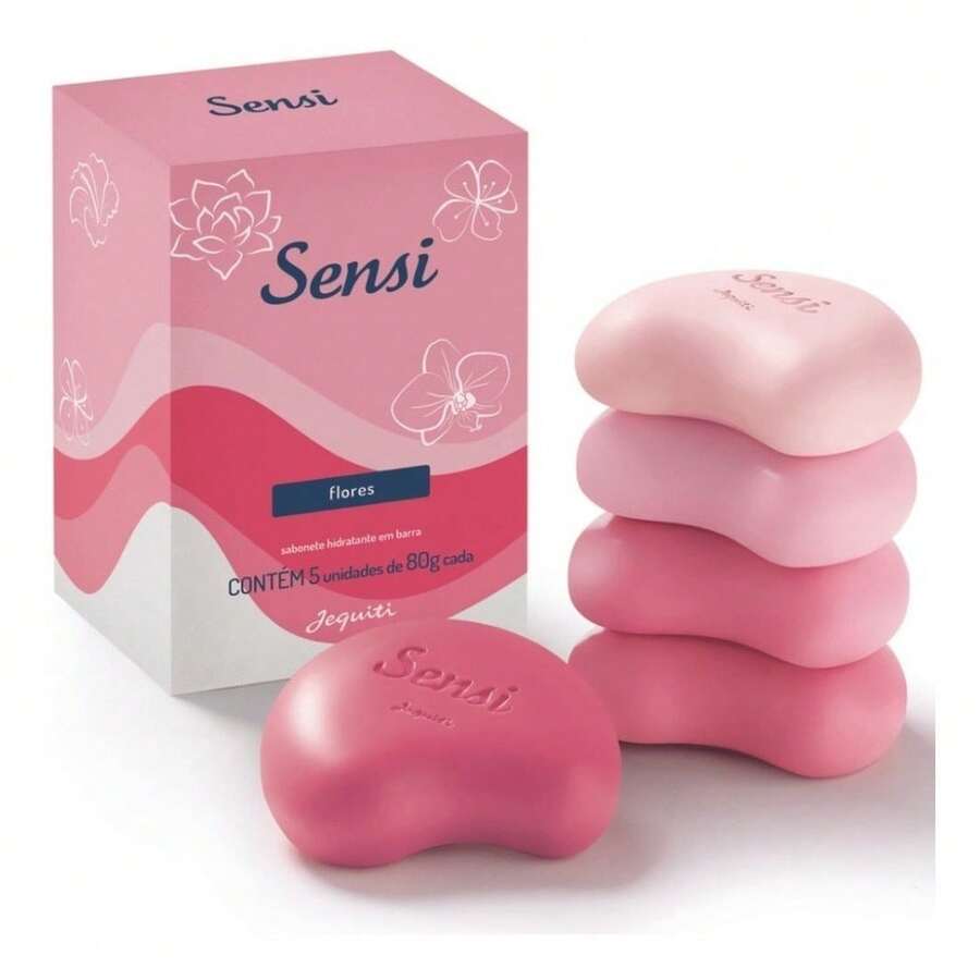 Sabão Em Barra Jequiti Sensi Flores 80g - Lemon - Visão 1