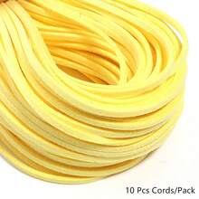 10pcs/Pack 2.5mm Korean Suede Square Cord 37.4 Inch/Pc Suitable For DIY Necklace Jewelry Making Colorful String Rope Gift Packaging Cord - 10 Pcs Cords/Pack - View 19