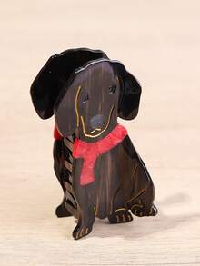 1pc Cute Dog Yorkie Golden Retriever French Bulldog Dachshund Labrador Hair Claw Clip, Cute Puppy Pattern Hair Accessory Party Gift Unique Hair Claw - Multicolor - View 12