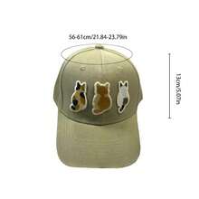 1pc Animal Cat Casual Party Cute Street Decor Baseball Cap, All Season Wearable Hat - CAT-a - View 2