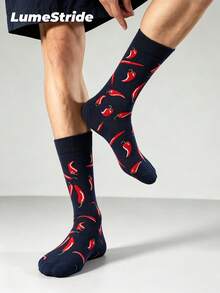 Men Crew Socks – Fashion Business Dress Socks, Everyday Versatile Comfortable Polyester Casual Socks For Men, Classic All-Match Style, Multi-Pack - Multicolor - View 3