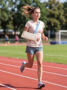 1pc Forearm Sling, Arm Guard, Elbow Joint Immobilizer, Wrist Support Brace, Sports Protective Gear, Multi-Function Arm Support Band With Foam Neck Pad, Suitable For Left And Right Hand Women And Men, With Back Waist Belt Shoulder Immobilizer For Left And Right Arm, Lightweight Rotating Cuff Arm Support Elbow Wrist, Lightweight Adjustable Mesh Shoulder Immobilizer Rotating Sleeve Arm Sleeve Support - Multicolor - View 4