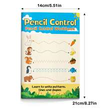 Pencil Control Tracing Notebook, Learning Patterns Lines And Shapes, Pre-Writing Handwriting Practice, Fine Motor Skills Activity Pages, Suitable For Early Learning Exercises At Home And In Classroom - Pencil Control Tracing - View 4