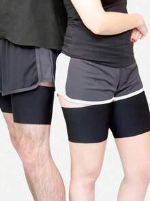2 Pairs Women's Anti-Chafing Thigh Bands, High Elastic Silicone Anti-Friction Leg Sleeves, Anti-Snagging Thigh Bands - Multicolor - View 9
