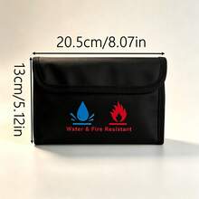 Flame Resistant Document Bag, Including A Set Of Fire And Flame Resistant Money Bags, Made Of Non-Irritating Silicone Coating, For Safe Storage Of Cash, Important Documents, Jewelry, And Passports, To Enhance Fire Protection For Valuables. Perfect For Home Storage Of Property Documents, School Storage Of Exam Papers And Certificates, And Office Storage Of Contract Documents - A - View 15