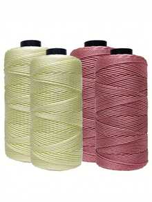 2pcs 100% Polyester Soft Crochet Yarn Set, Suitable For Making DIY Handicrafts Such As Hats, Bags, Wallets, Keychains, Decorations, Crochet Material Set For Women And Men - multicolor - View 12
