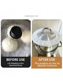 Slouchy Person Waterproof Splash Guard, Multi-Functional Kitchen Stretchable Splash Guard, Effectively Reduces Steam Impact On Food, Large Capacity Design Stretchable Up To 44CM, Suitable For Various Pot Lids, Pot Lid Not Included - Multicolor - View 5