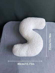 1pc White Creative DIY Letter Throw Pillow, Freely Combine The Letters You Want, Soft And Comfortable Pillow Cushion, High-Quality Home Decor, Can Be Decorated According To Needs, Ideal Creative Gift For Holidays, Birthdays, Halloween, Christmas - 40*35*10 - View 15