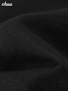 CHUU Wrinkled Long Sleeve Blazer Women's Autumn Black Casual Suit Loose Raw Edge Short Jacket - Black - View 5