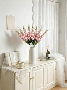 1/6 piezas de flores artificiales de jacinto azul claro con textura realista, adecuadas para bodas, decoración del hogar, decoraciones de mesa, jardines, hoteles, cocinas, chimeneas, decoraciones de jarrones y suministros para fiestas - Rosa - Ver 7