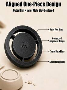 陶瓷足環壓模工具組，5種尺寸 XS/S/M/L/XL 黏土底座模具，可重複使用陶藝底部成型工具，可製作均勻一致的陶瓷足，手工壓製陶瓷足造型工具，適用於碗、馬克杯、盤子手工藝，輕量陶藝製作配件 - 彩色 - 查看 4