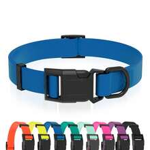 1PC PVC Pet Collar, Adjustable Size, Macaron Color Series, Quick Release Buckle, Easy To Clean Rubber Material, Comfortable And Versatile, Anti-Tear, Suitable For Small, Medium, Large Dogs, Daily Wear And Outdoor Adventure - Multicolor - View 9