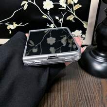 Ins Simpple Shell Pattern Phone Case Compatible With IPhone Ultra, Folding Flip Phone Case, Unisex Drop-Proof Protective Case - Iridescent White - View 7