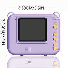 Instant Camera For Kids,Includes Three Rolls Of Printing Paper, USB Charger, And Features For Digital Photography, Video Recording, And Delayed Printing, Perfect For Thanksgiving, Christmas, And New Year Gifts. - Multicolor - View 3