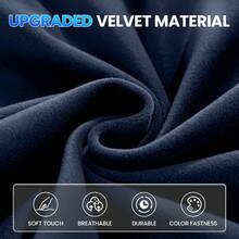 YSTYLE Velvet Elastic Chair Cover Seat 6-Piece Set, Universal Elastic Dining Chair Covers, Removable Chair Cover, Washable For Dining Room Home, Hotel, Banquet - Royal Blue - View 4