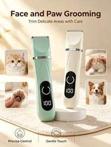 4-In-1 Multifunctional Pet Grooming Electric Clipper, Cat And Dog Paw Hair Trimming Tool, Home All-In-One Pet Grooming Accessory, Cat And Dog Paw Hair Shaver, Nail Grinder, Low Noise Paw Trimming Tool - View 6