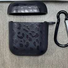 Funda protectora de TPU con estampado de leopardo negro, adecuada para AirPods de 4ta generación, Pro 3/1/2, Pro de 3ra generación, Pro de 2da generación. Funda protectora de auriculares inalámbricos de TPU suave, regalo de cumpleaños perfecto para familiares y amigos - Negro - Ver 10