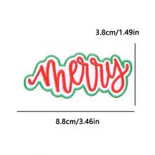 1 Pc Western Country Christmas Embroidered Iron On Patch, Cowboy Rodeo Santa Xmas Tree Cactus Pink Truck Car Bow Applique, Sew On Decor Patch For Denim Jacket Jeans Backpack Hat, Festive Holiday DIY Clothing Craft Gift - Multicolor - View 22